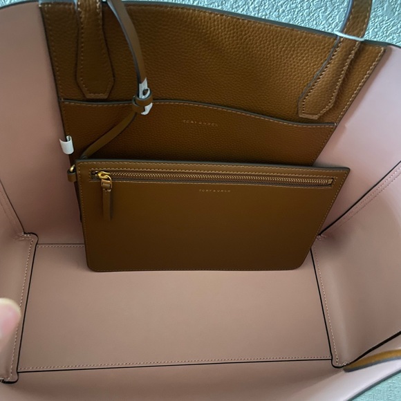 New , tory burch large blake tote & clutch - Picture 7 of 15